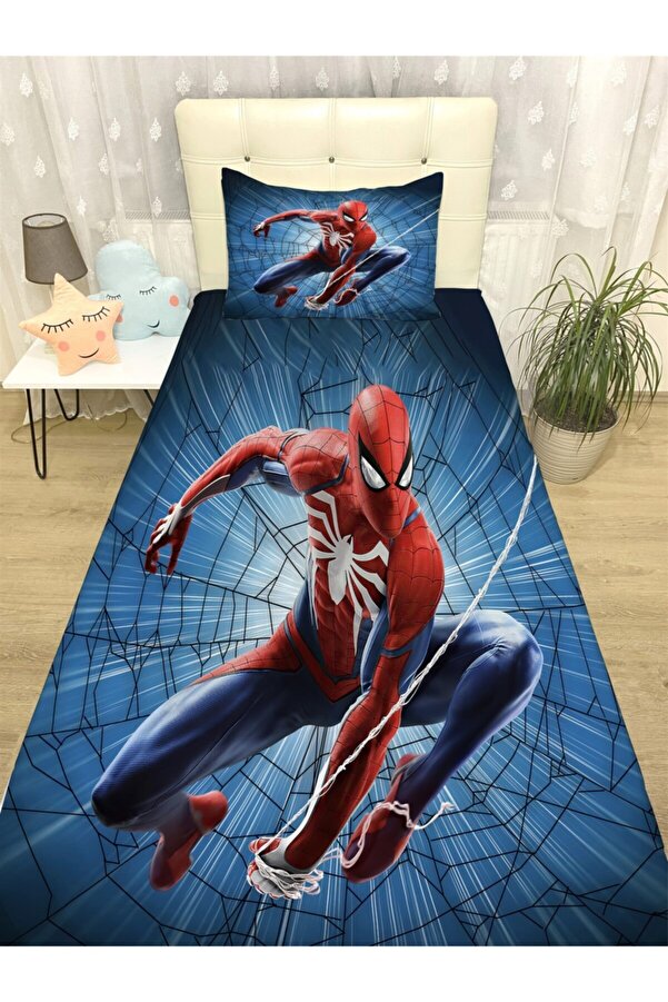 Evpanya Örümcek 23 Desenli Yatak Örtüsü Ve Yastık