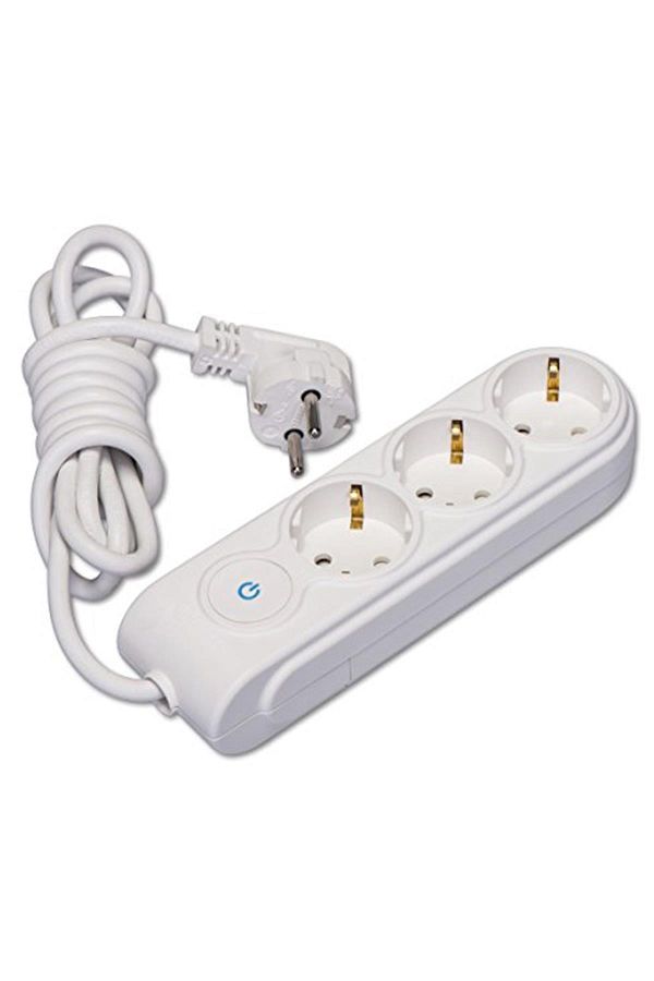 MAKEL-New Generation Triple (3 Pieces) 2 Meter Grounded Child Proof Group Socket with Switch 1