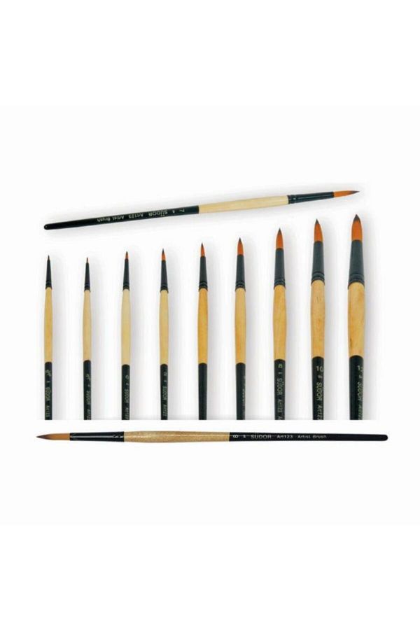 Südor-123 Series Synthetic Bristle Round Tip Brush No:10/0 1