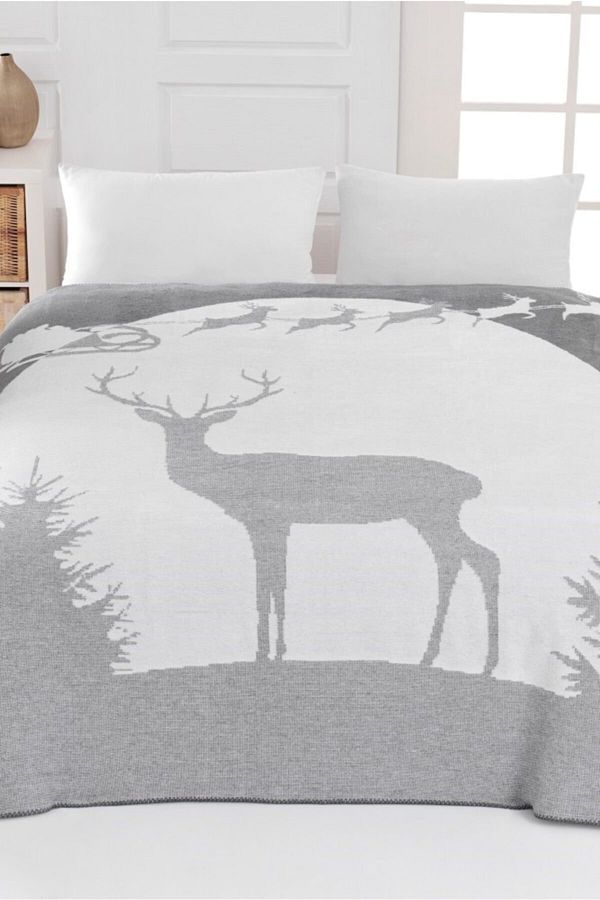 Dinarsu-Double Cotton Double Sided Blanket 200X220 Ahu 1