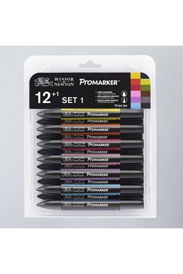 Winsor Newton-Winsor & Newton Promarker 12+1 Set 1 1