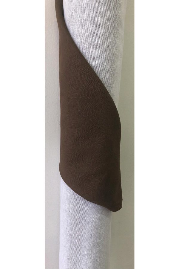 Yerli-Turkanlarhome Spandex Feather Dark Brown Upholstery Fabric (21 Color Options) 1