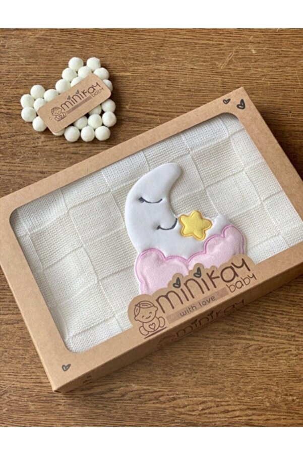 minik ay Yenidoğan Ay Triko Battaniye