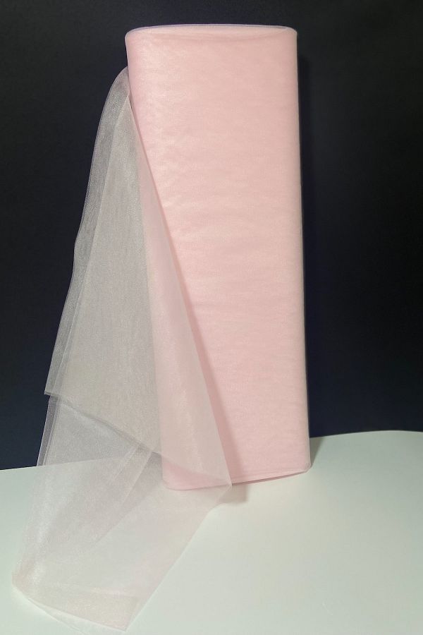 ZEYMERADE-Baby Pink Bundle Door Circumcision Gift Decoration Tulle Crystal Tulle Length 1 Mt Width 3 Mt 1