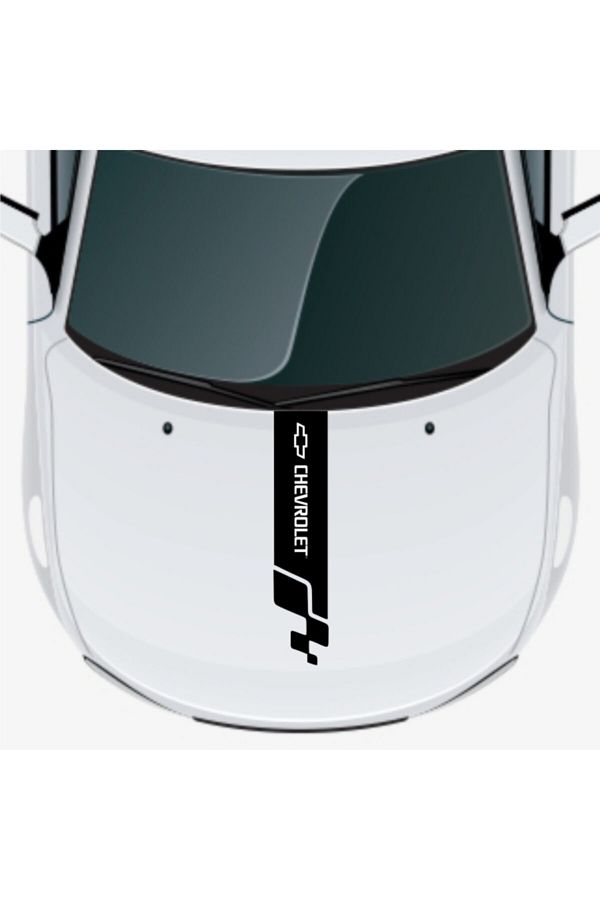 Erzline-Chevrolet Kalos Compatible Front Hood Auto Sticker 1