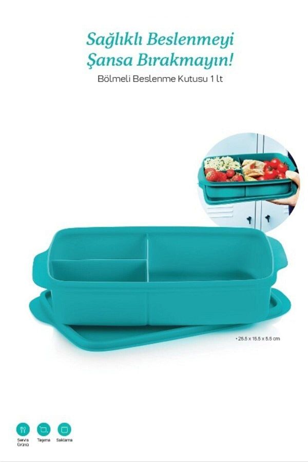 Tupperware-Compartmented Lunch Box 1