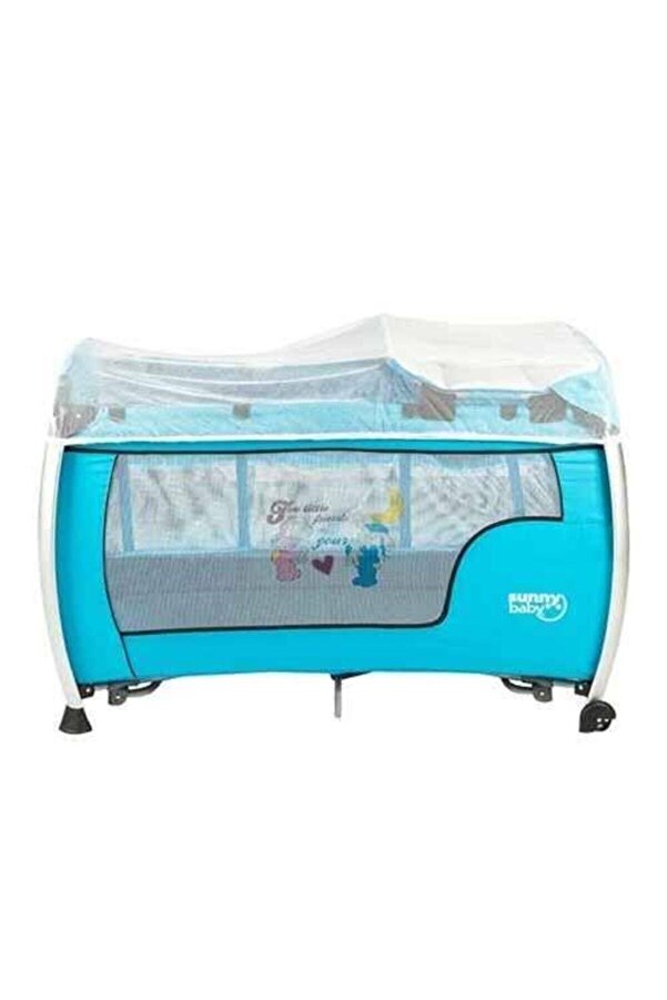 OKN Park Yatak beşik Beyaz Cibinlik