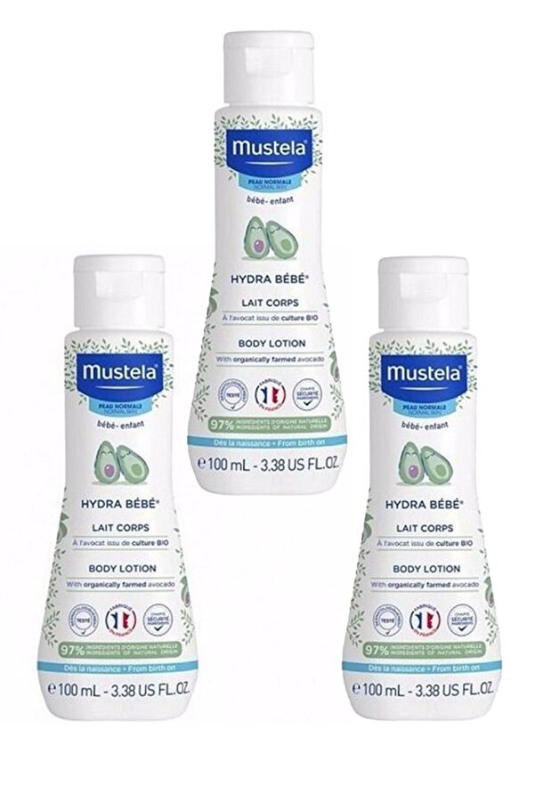 fabemol Mustela Bebek Yenidoğan Nemlendirici Vücut Losyonu Hydrabebe Body Lotion 100 Ml 3 Adet