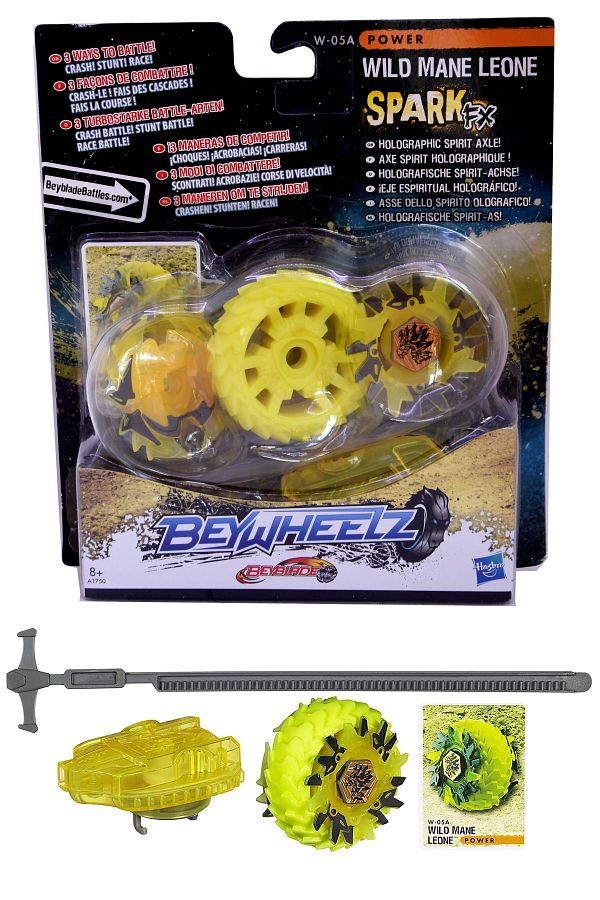 BEYBLADE-Beywheelz Wild Mane Leone - Power Spinning Top Original Product 1