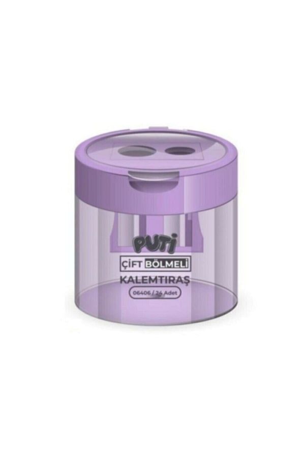 YEŞİL KIRTASİYE-Pencil Sharpener Transparent Double Compartment 1 Piece 1