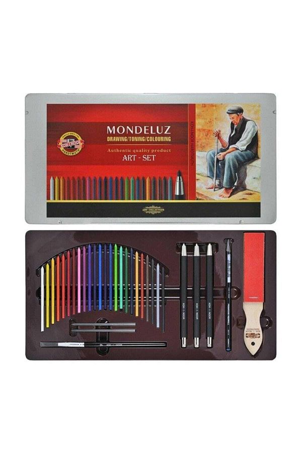 Koh-i Noor-Mondeluz Aquarell Art Set 32 Piece Reusable Art Set Metal Box 1
