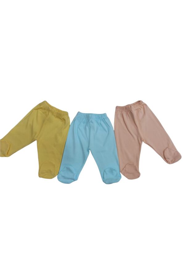 bebedino Patikli Alt Pijama Ayaklı 3 Lü Paket