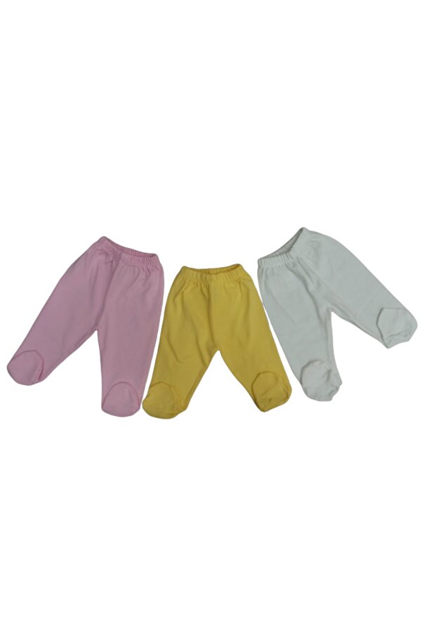 bebedino Patikli Alt Pijama Ayaklı 3 Lü Paket