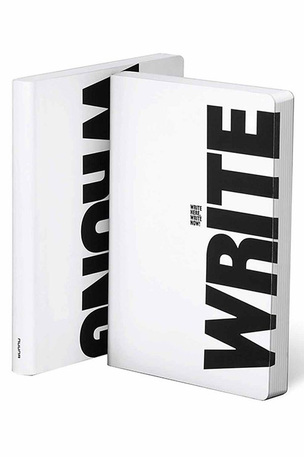 NUUNA-Gray Dotted Bullet Journal Notebook Write Wrong (A5 PREMIUM PAPER - 256 PAGES) 1