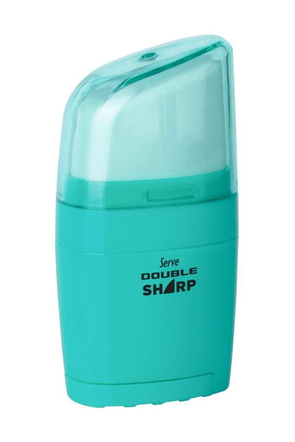 Serve-Mint Green Double Sharp Eraser Pencil Sharpener 1