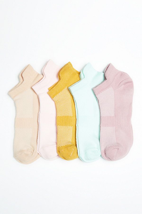 Trendyol Collection-Mustard 5er-Pack Baumwoll-Strick-Sport-Yoga-Socken TWOAW20CO0011 1