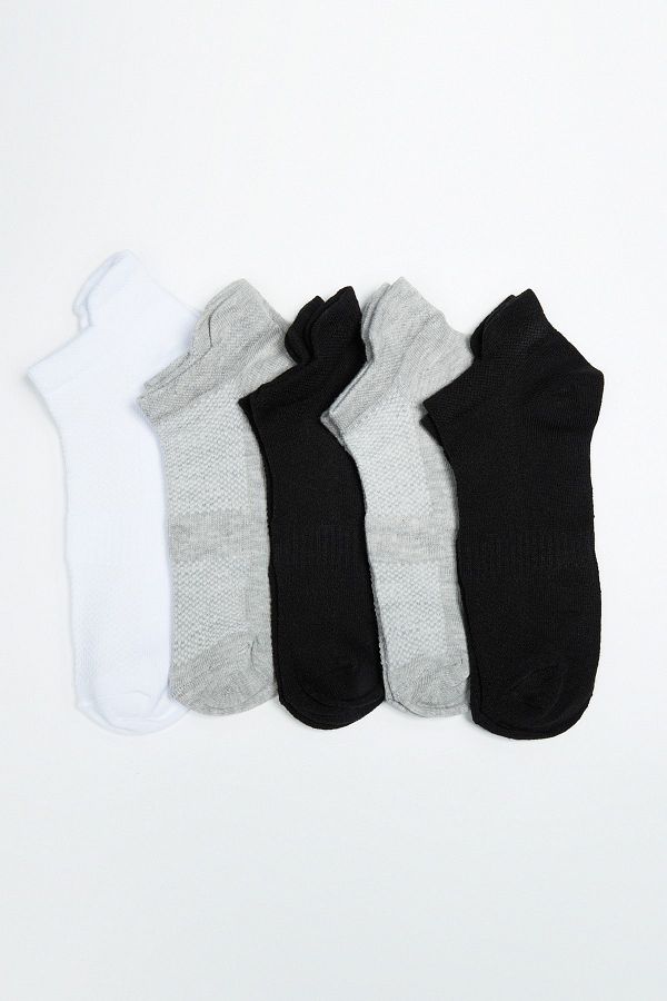 Trendyol Collection-Graue 5er-Pack Baumwolle gestrickt Sport Yoga Socken TWOAW20CO0011 1