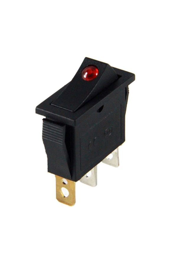Site Hırdavat-Ic-113a Red Single Narrow Point Illuminated Switch On/off Switch 3p 1