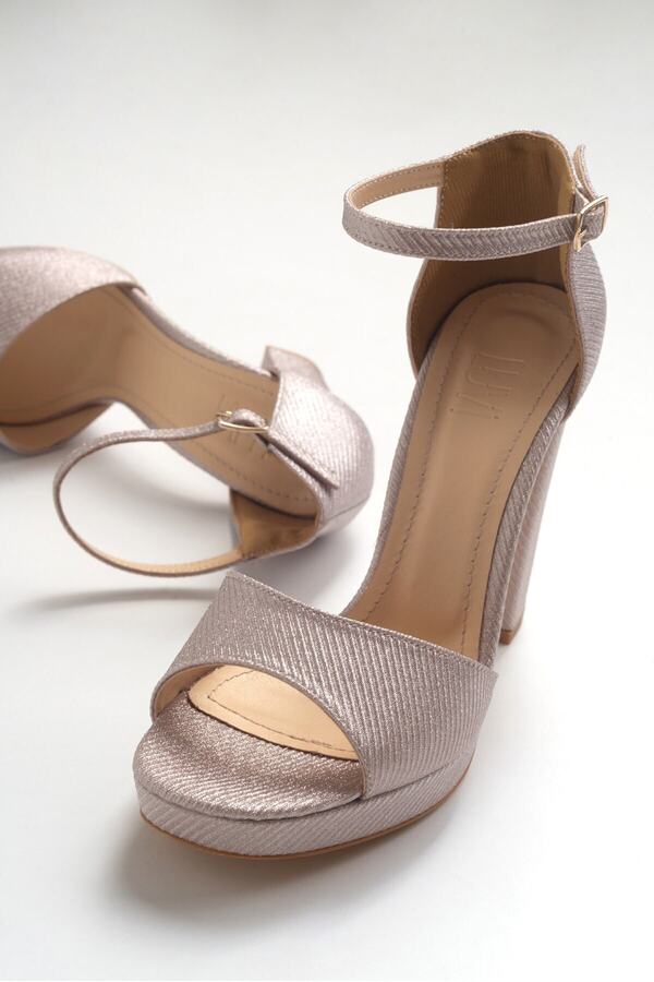 Luvi-08k15 Rose csillogó sarkú női cipő 1