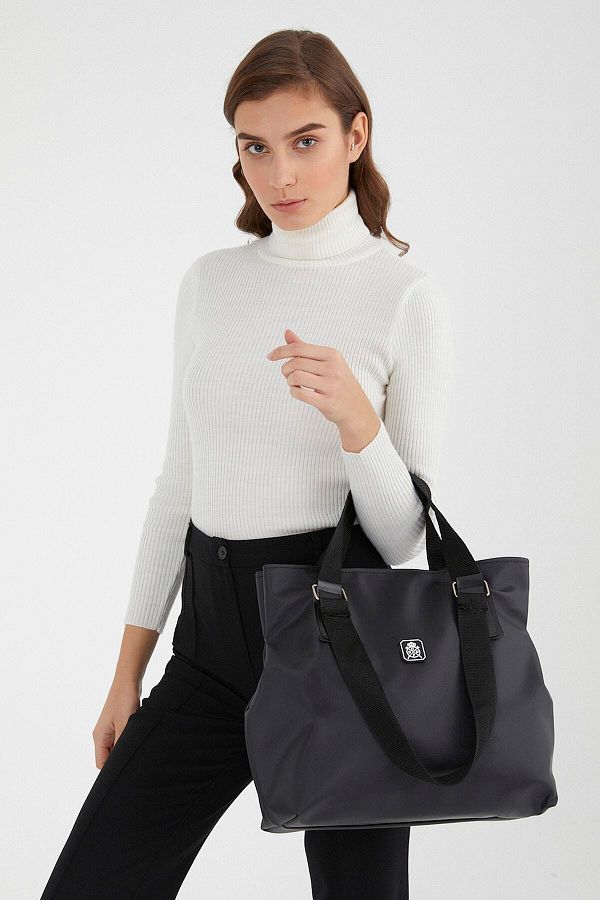 Royal Club De Polo Barcelona Women s Black Shoulder Bag Rpba002201 Trendyol