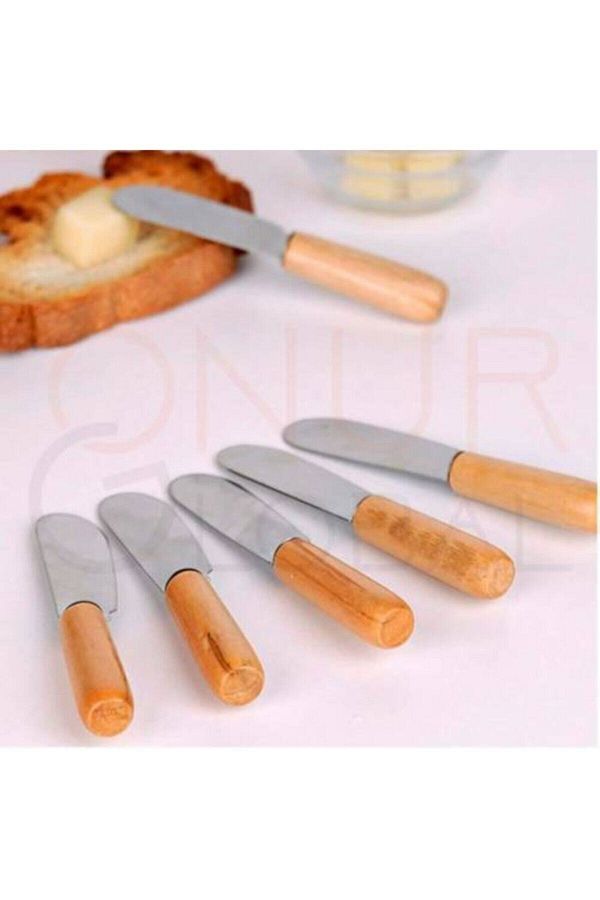 SİLİCA-Nutella Chocolate & Butter Knife with Wooden Handle 1