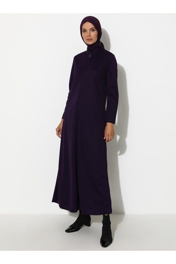 Miss Cazibe Women s Purple Zippered Ferace Purple Miss Charm313012 Trendyol