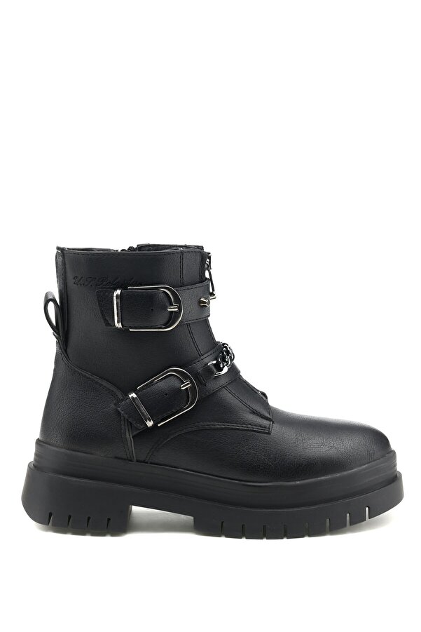 Polo Center 1pr Black Women's Biker Boots- Trendyol