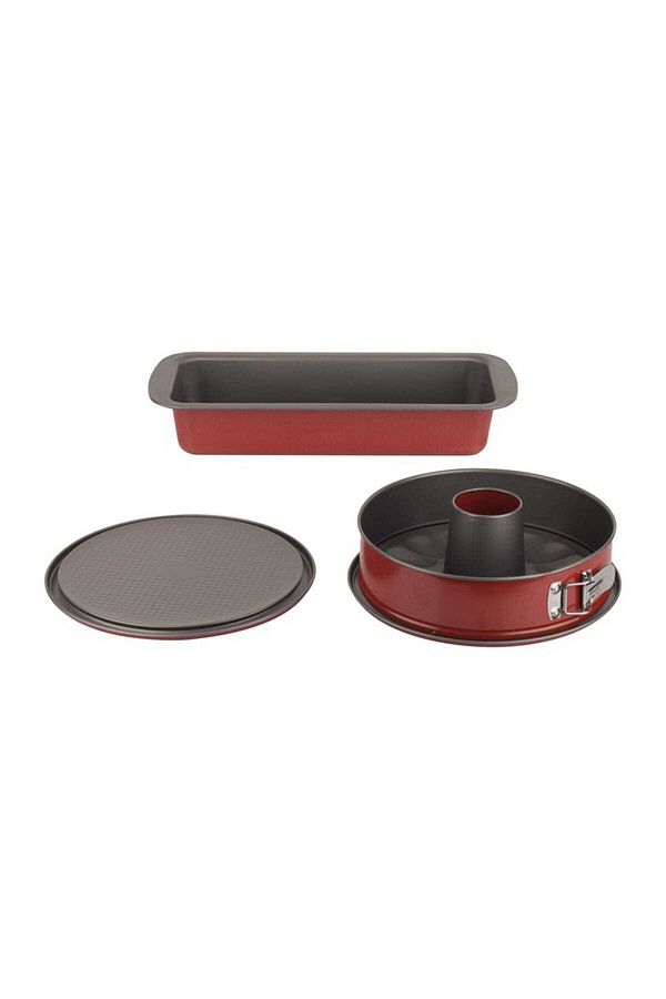 Tantitoni-Red Colored 3-Piece Clamp Cake Pattern Set 1