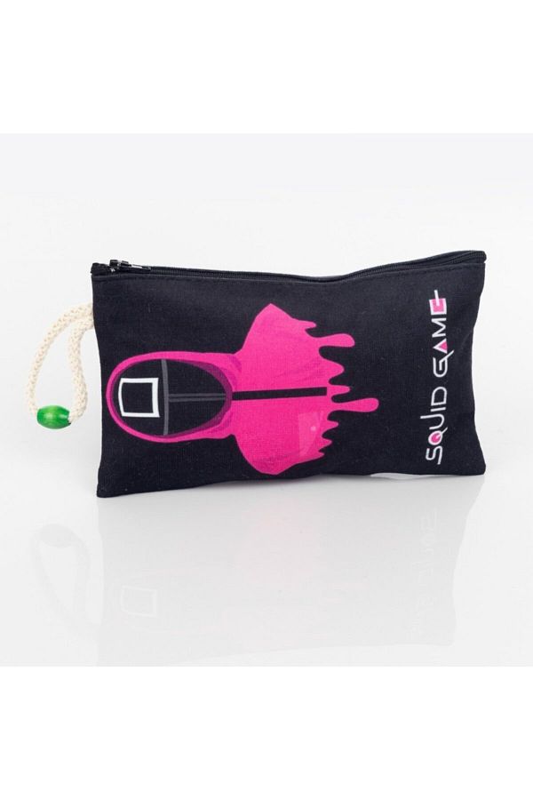 Makko Polo-Black Cloth Pen Holder with Squid Game Design 1