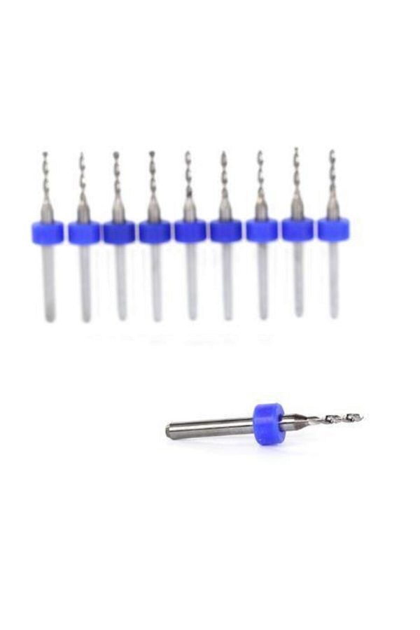 Profisher-Pcb Micro Carbide Cnc Drill Bit Set of 10 1.75mm Tungsten 18 Shank 1