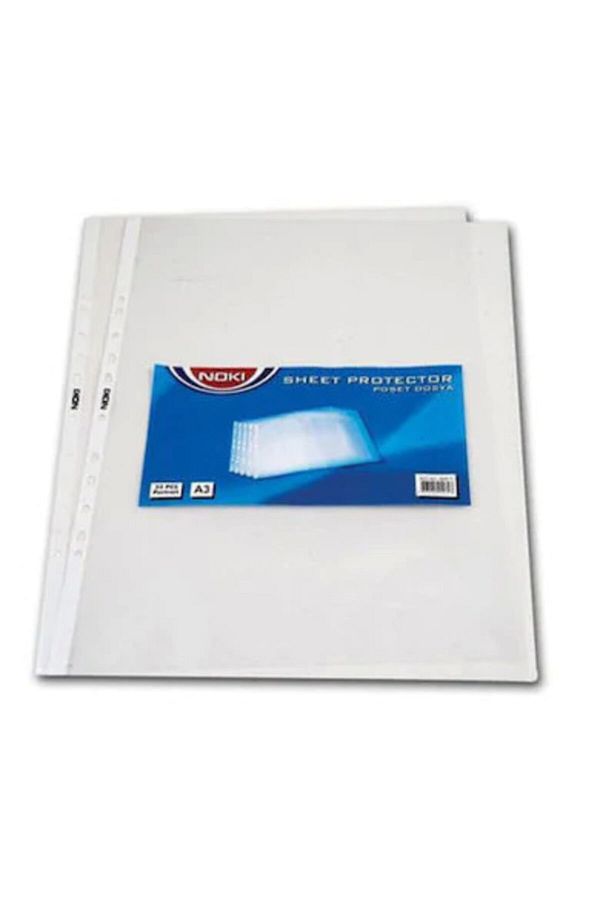 Noki-A3 Bag File (FOY FILE) Transparent Pack of 25 Vertical 1