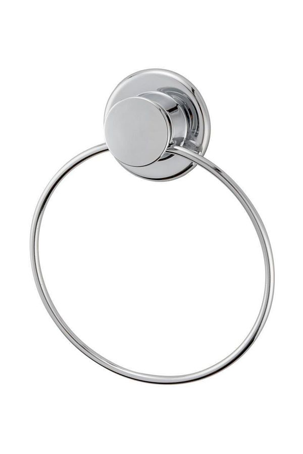 Celik Ayna Round Circle Chrome Towel Holder Screwless Self Adhesive 824 Trendyol
