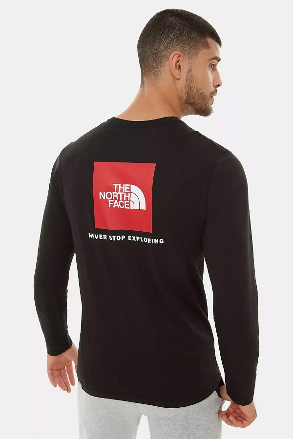 The North Face M L s Red Box Tee Eu Men s Sweatshirt Trendyol