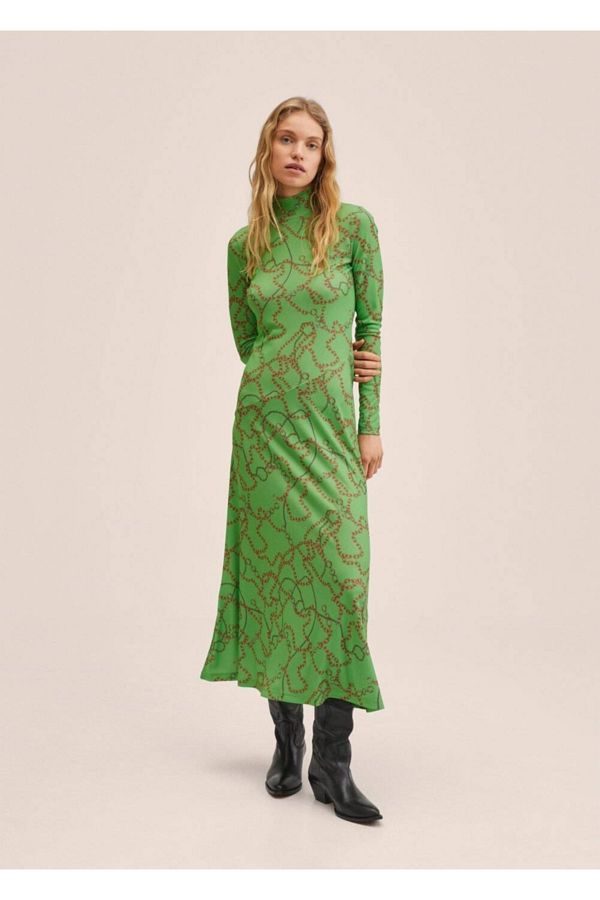 MANGO Chain Printed Dress Trendyol