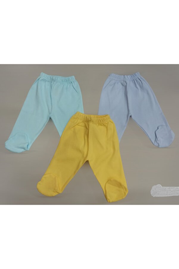 özdemirli bebe Patikli Alt Pijama Ayaklı 3 Lü Paket