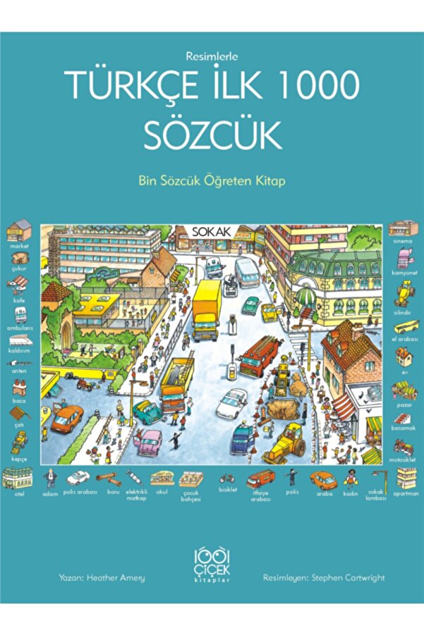 1001 Çiçek Kitaplar Resimlerle Türkçe Ilk 1000 Sözcük