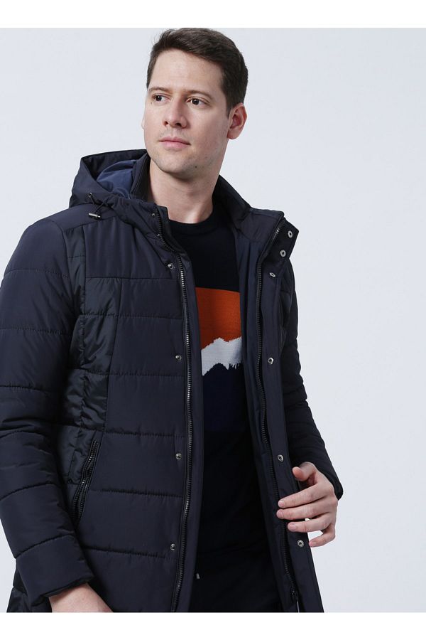 ALTINYILDIZ CLASSICS-Klasický kabát Altınyıldız 52 Model Navy Blue 1