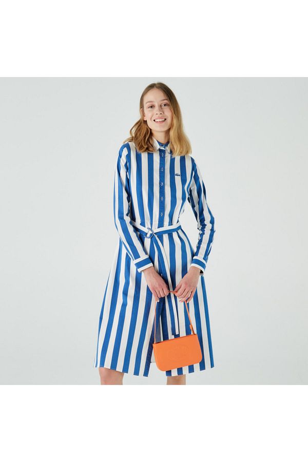 Lacoste striped long sleeve clearance