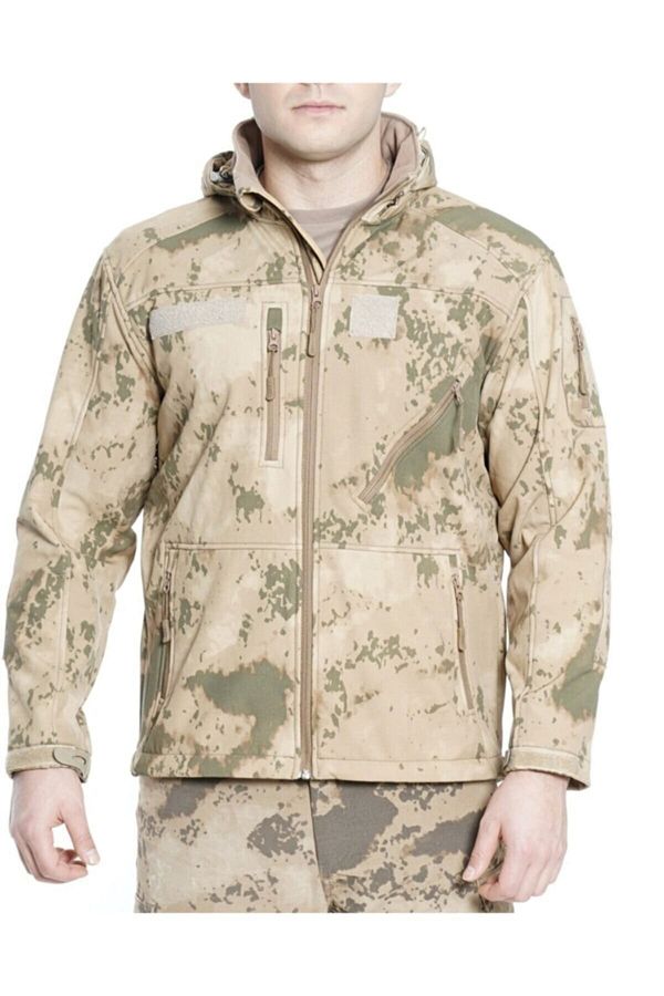 Vogel Softshell Rainproof Coat Gendarmerie Pattern Trendyol