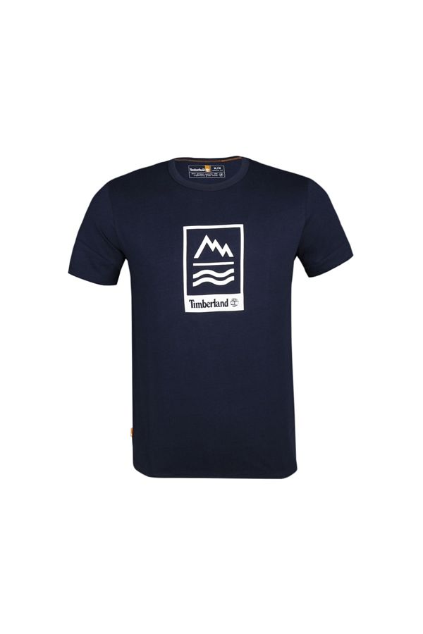 Timberland-Ss Front Grphic T Ανδρικό μπλουζάκι casual Tb0a2nd14331 Navy 1