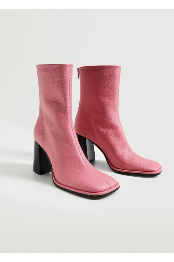 Mango red boots top