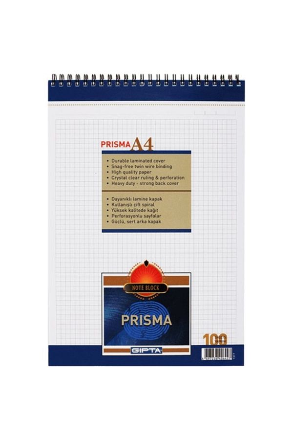 Gıpta-Prisma Memo Pad Checked A4 100 Sheets 1