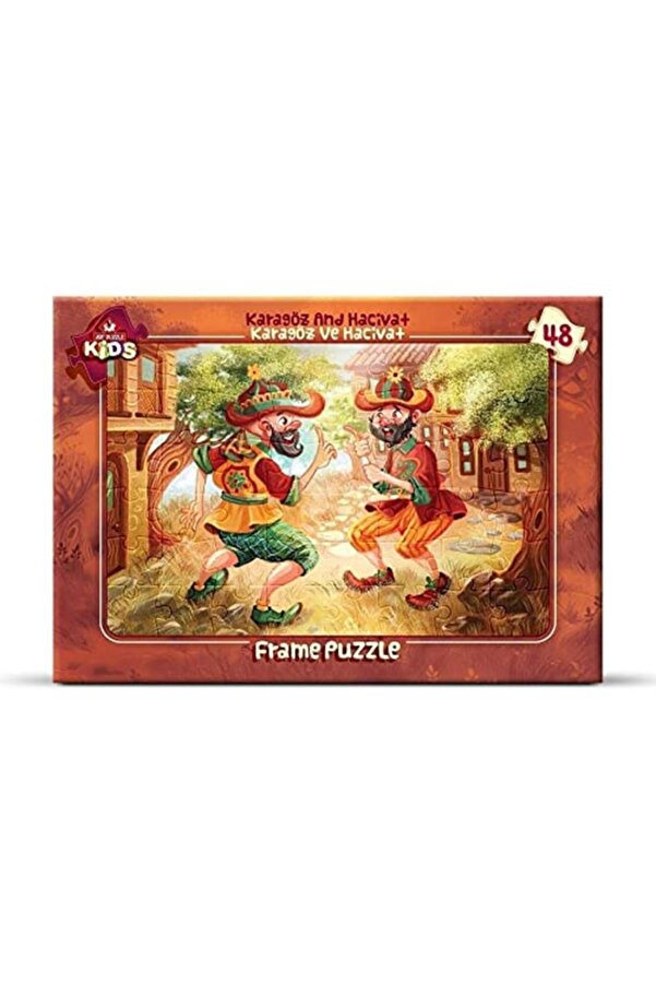 Art Puzzle Art Çocuk Puzzle 48 Parça Karagöz Ve Hacivat Frame Puzzle