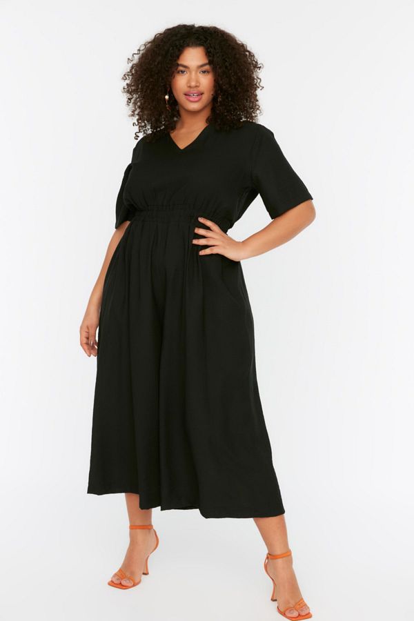 Black jumpsuit shop curve