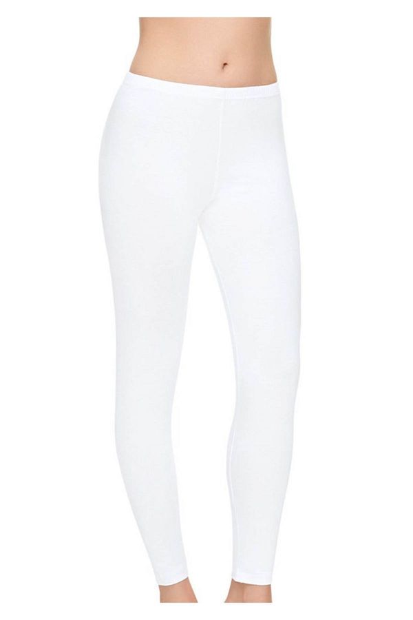 Tutku Elit-Dámské bílé 2 balení Lycra Modal dlouhé sportovní punčochy 1