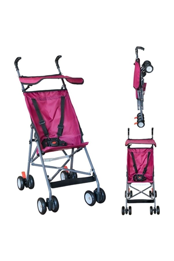 ALDEBA Hafif Pratik Baston Puset Bebek Arabası Pembe