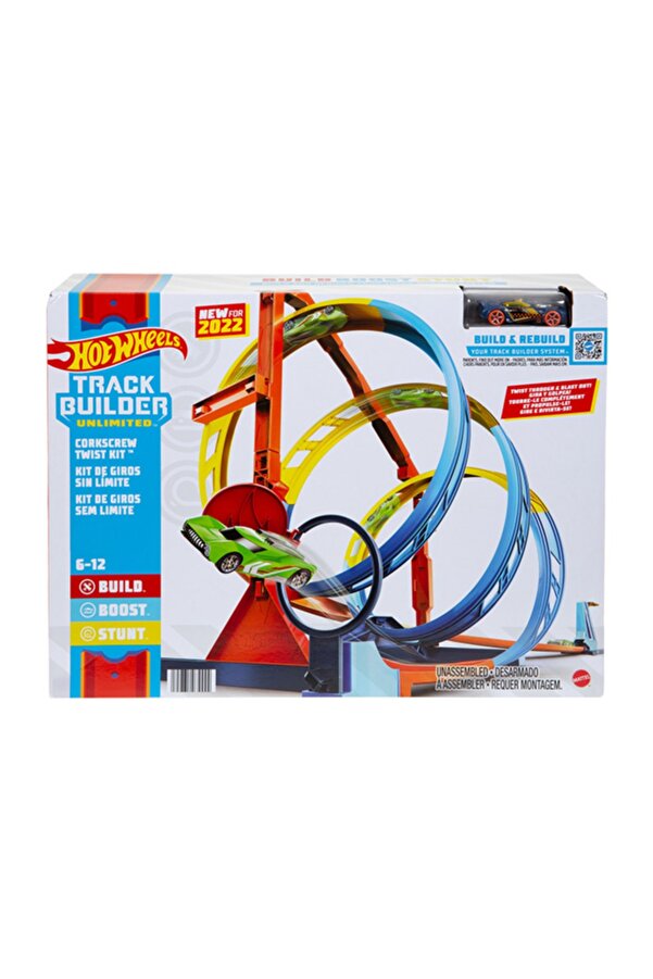 HOT WHEELS Track Builder Spiral Dönüşlü Pist Seti Hdx79