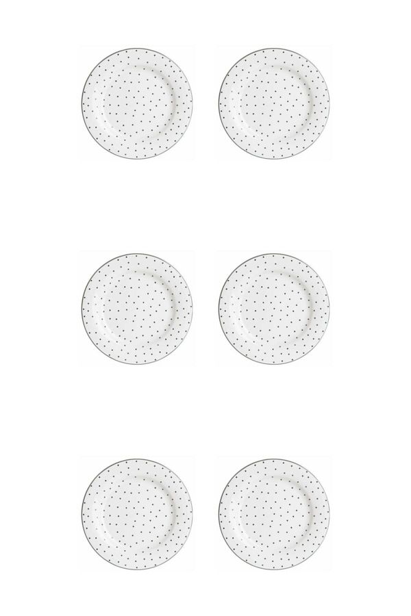 Porland-Hope Flat Plate 22cm Set of 6 1