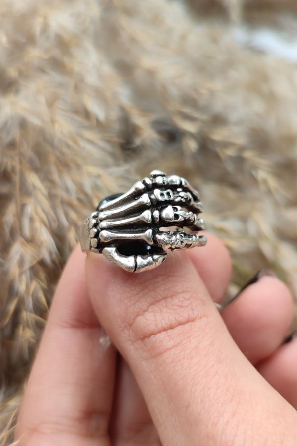 FU Skeleton Hand Ring – Debria's Designs