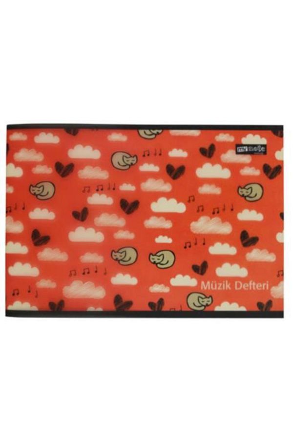 Umur-Mynote A5 Music Notebook Self Covered Patterned 1